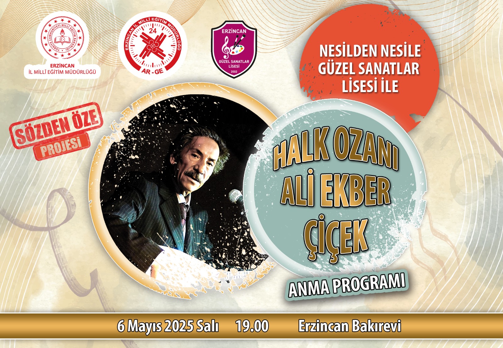 Halk Ozanı Ali Ekber Çiçek, Erzincan’da Anılacak