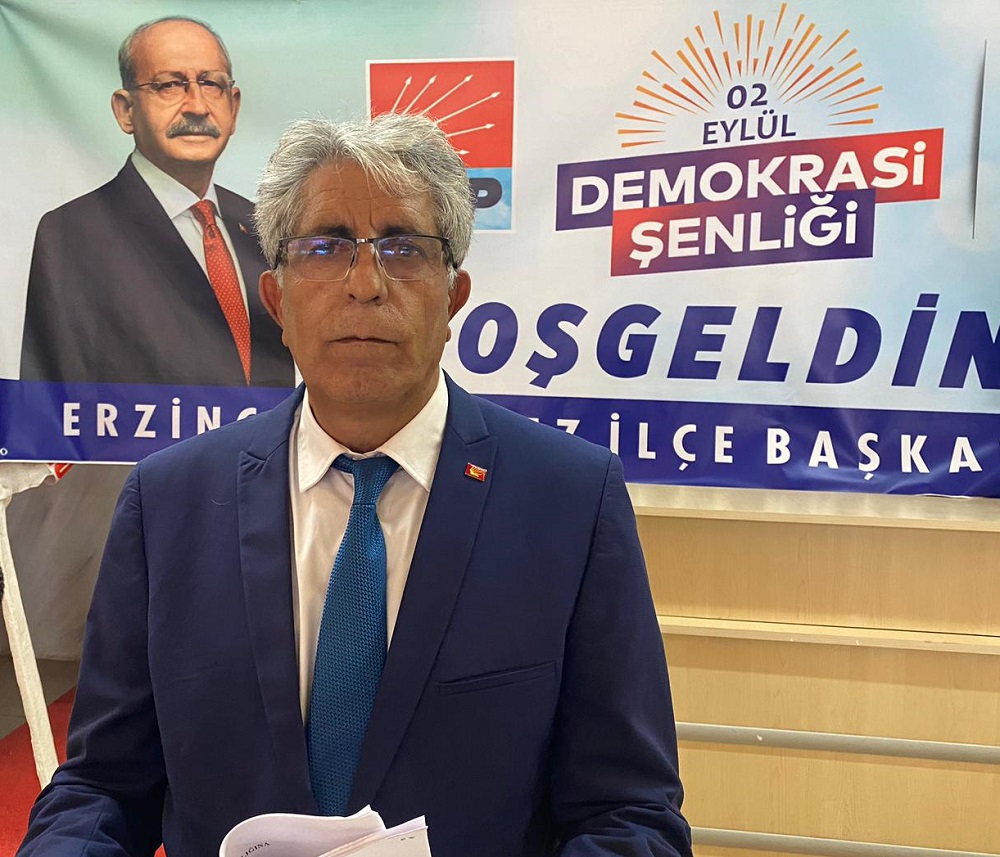 CHP Erzincan Merkez İlçe Kongresi yapıldı, seçimde Ali Aras güven tazeledi.