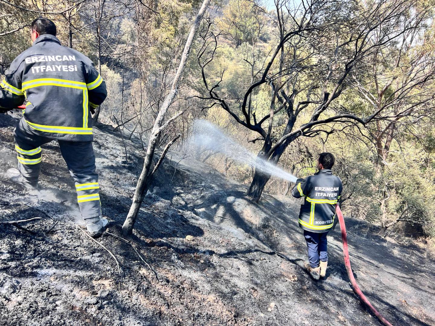 Erzincan İtfaiyesi Hatay’daki Orman Yangınına Müdahale İçin Bölgede