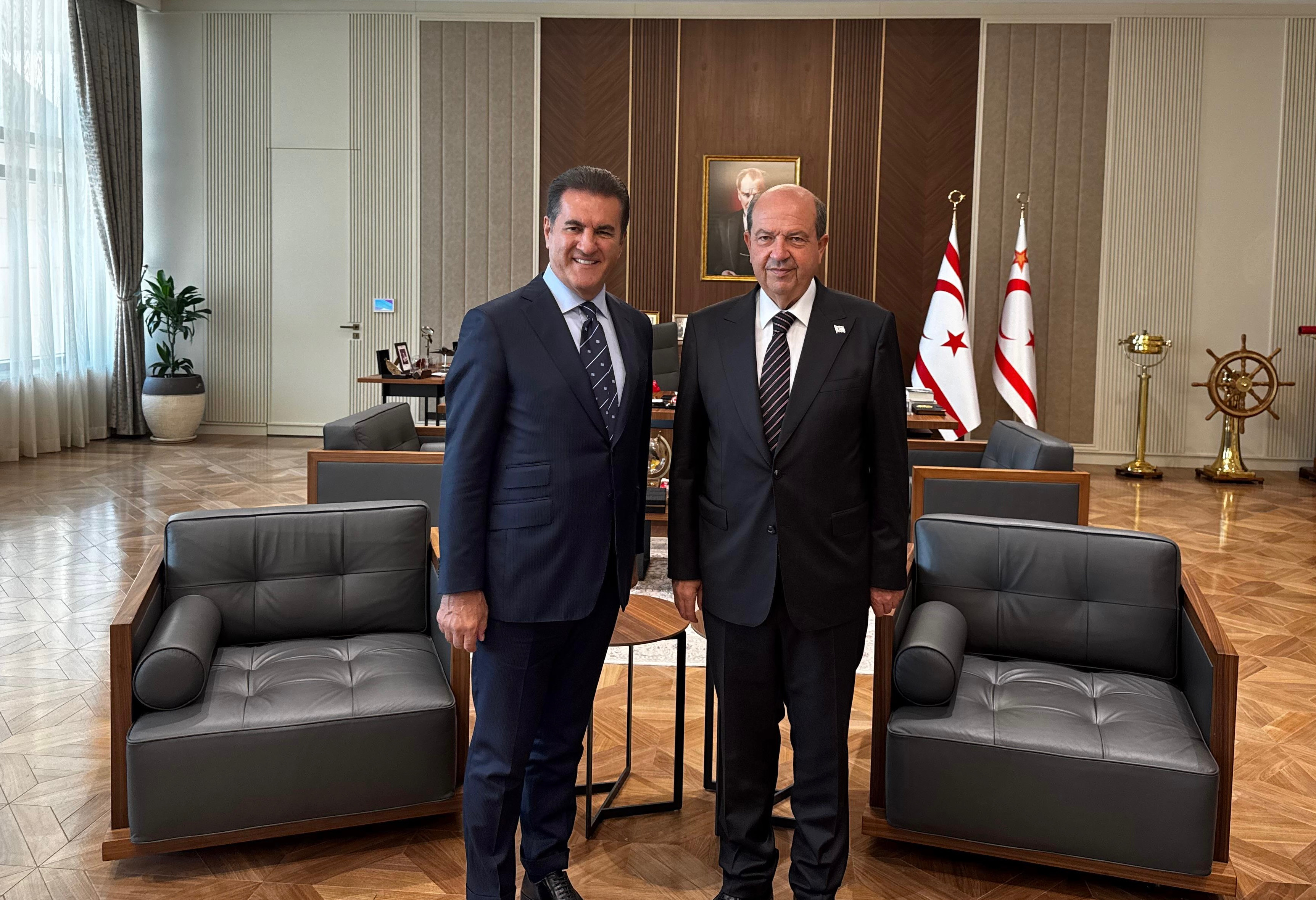 SARIGÜL, KKTC CUMHURBAŞKANI ERSİN TATAR TARAFINDAN KABUL EDİLDİ.