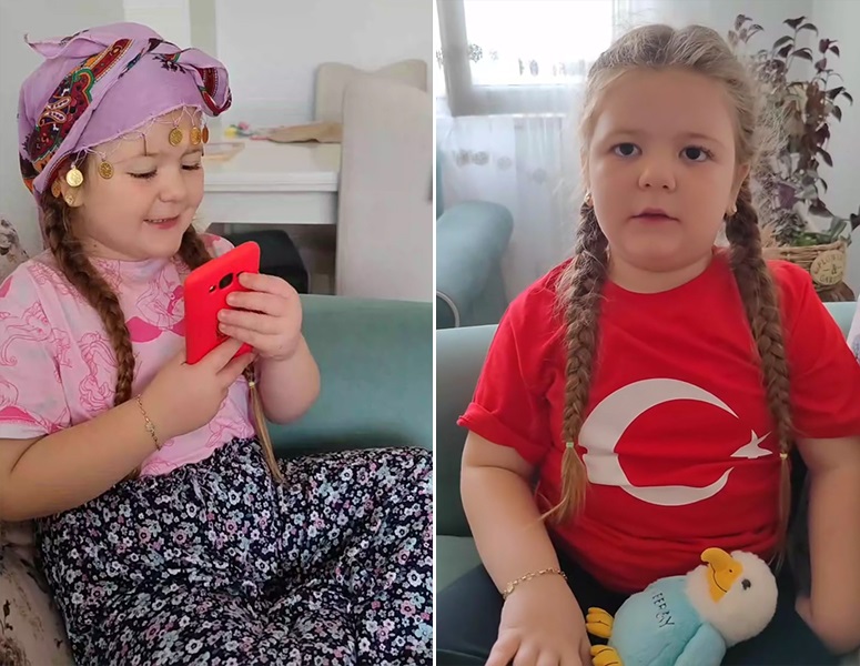 5 yaşındaki Elif Liya Ayazlı’dan Dolandırıcılığa karşı uyaran müthiş performans